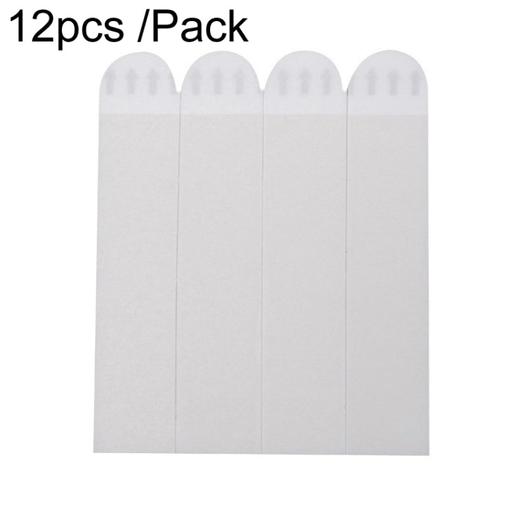 12pcs /Pack Strong Stainless Adhesive Removable Sticky Hooks Household Fixing Tearable Backing Stickers