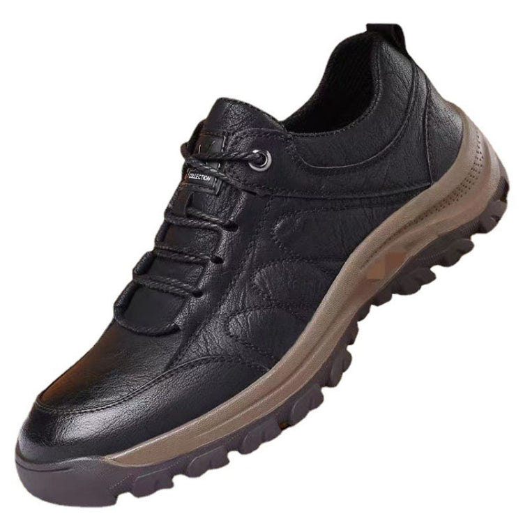 Men Leather Casual Shoes Non-slip Outdoor Hiking Shoes My Store