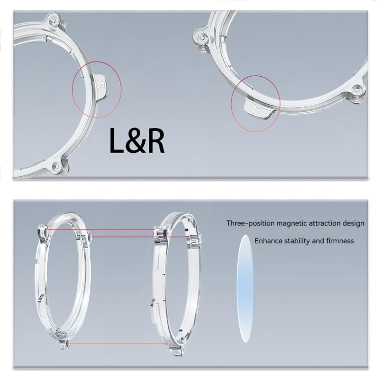 For Meta Quest 3 VR Magnetic Eyeglasses Frame Reluova