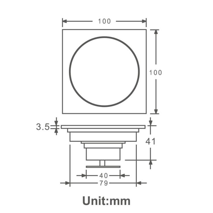 Bathroom Brushed Anti-Return Water, Insect and Odor Resistant Floor Drain