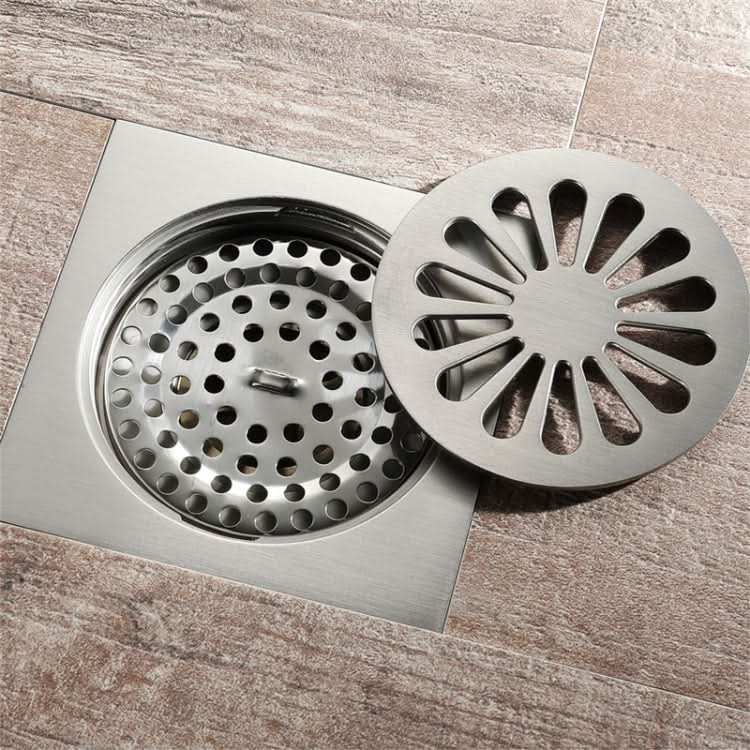 Bathroom Brushed Anti-Return Water, Insect and Odor Resistant Floor Drain