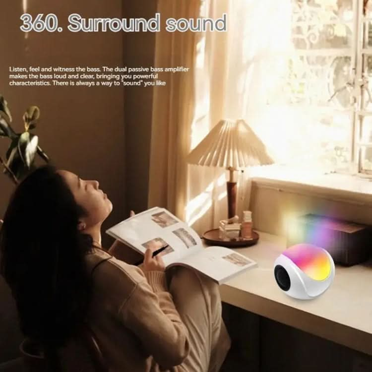 SY-688 TWS RGB Colorful Light Mini Card Bluetooth Speaker