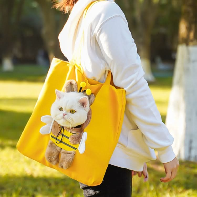 Pet Out Bag Crossbody Tote Cat Bag Small Dog Expandable Shoulder Bag - Reluova