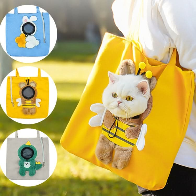 Pet Out Bag Crossbody Tote Cat Bag Small Dog Expandable Shoulder Bag - Reluova