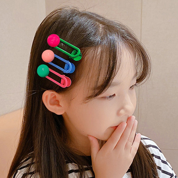 5pcs /Box Cute Children Hair Clips Cartoon Colorful Barrettes Set My Store