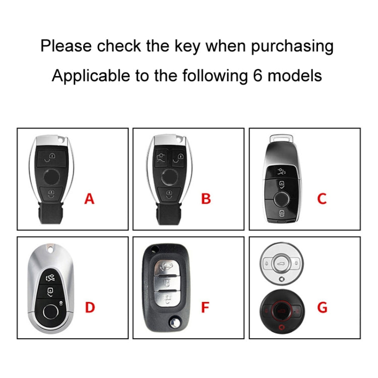 For Mercedes-Benz Car Key Cover Multifunctional Keychain Anti-lost Number Plate