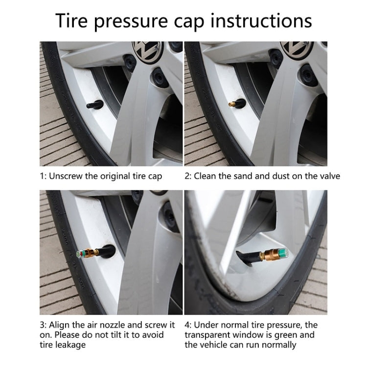 2.4BAR Vehicle Tire Pressure Monitoring Warning Cap