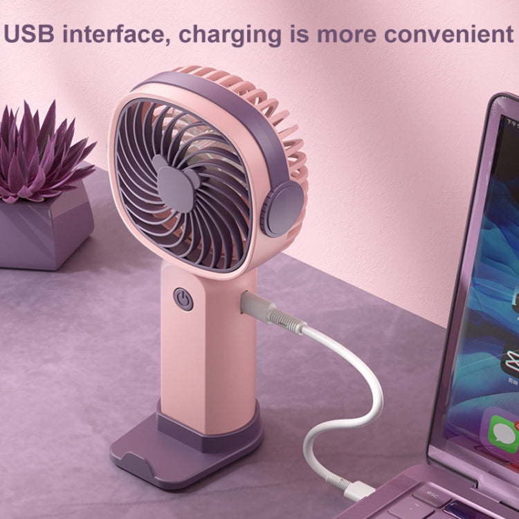 Handheld Portable Mini Multifunctional Fan With Phone Holder Function Reluova