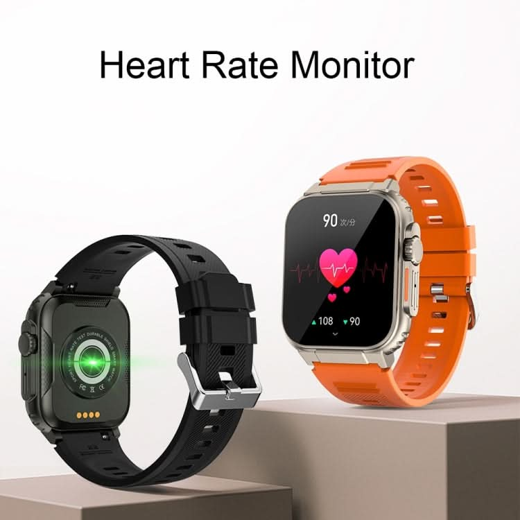 A70 1.96 Inch Health Monitoring Multifunctional IP68 Waterproof Bluetooth Call Smart Watch