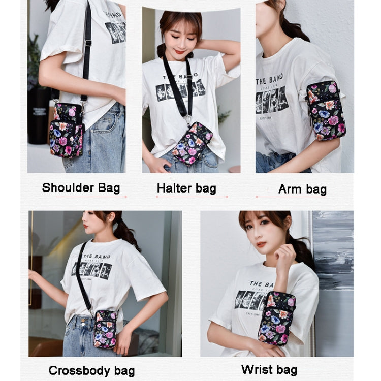 Printed Crossbody Mobile Phone Bag Mini Wallet With Arm Band My Store