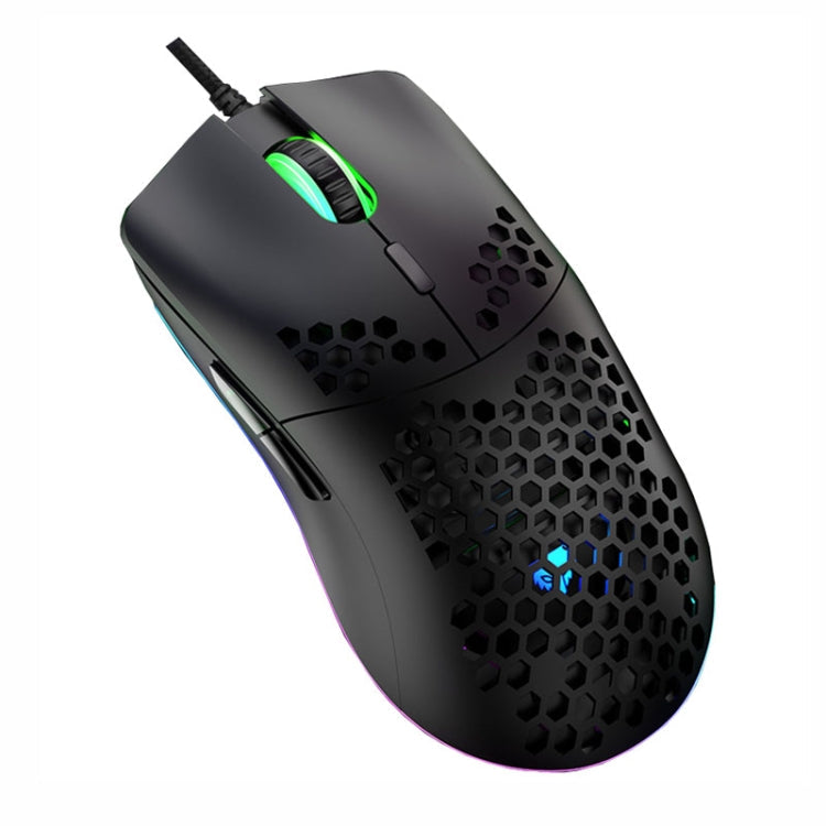 XUNSVFOX XYH90 Wired Hollow Hole Mouse RGB Illuminated Macro Programming Gaming Mouse