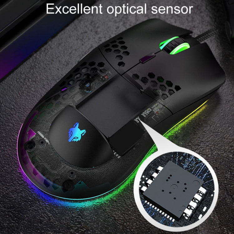 XUNSVFOX XYH90 Wired Hollow Hole Mouse RGB Illuminated Macro Programming Gaming Mouse My Store