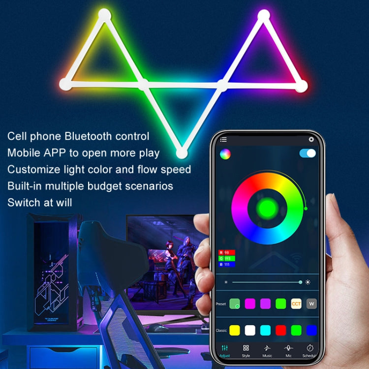 JSK-P22 5V Bluetooth RGB Stitching Light E-Sports Atmosphere Decorative Lamp