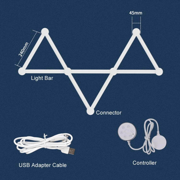 JSK-P22 5V Bluetooth RGB Stitching Light E-Sports Atmosphere Decorative Lamp