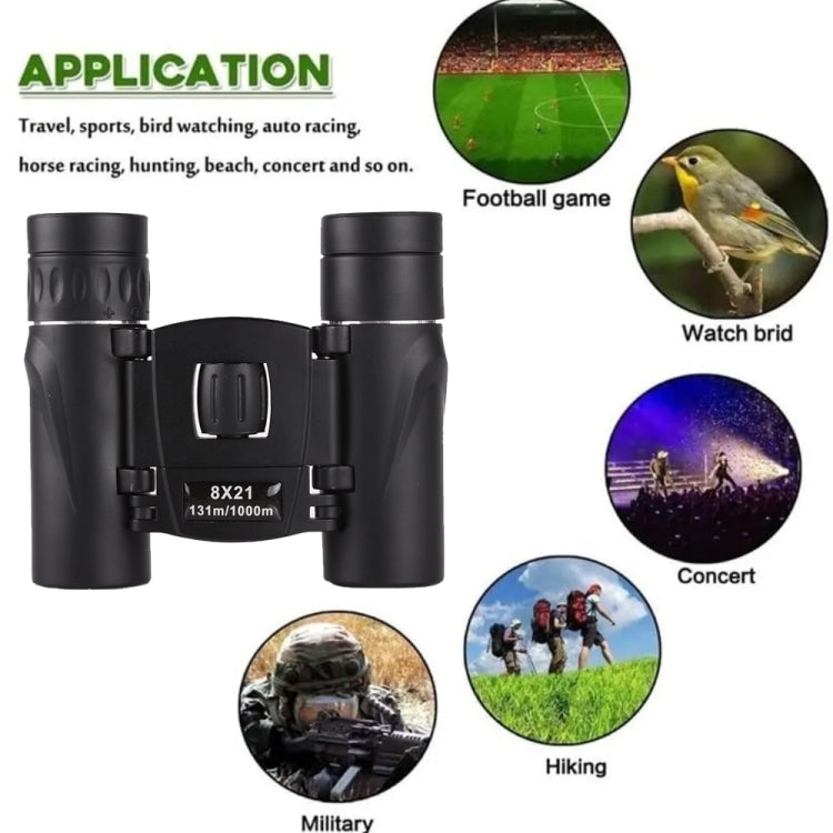 Outdoor Low-light Night Vision High-power HD Mini Binoculars Reluova