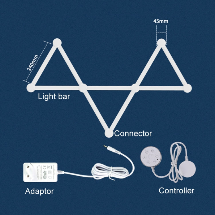 JSK-P26 Smart WiFi Bluetooth Version RGB Direct Illumination Phantom Splicing Light, Support Amazon Alexa / Google Assistant / DuerOS