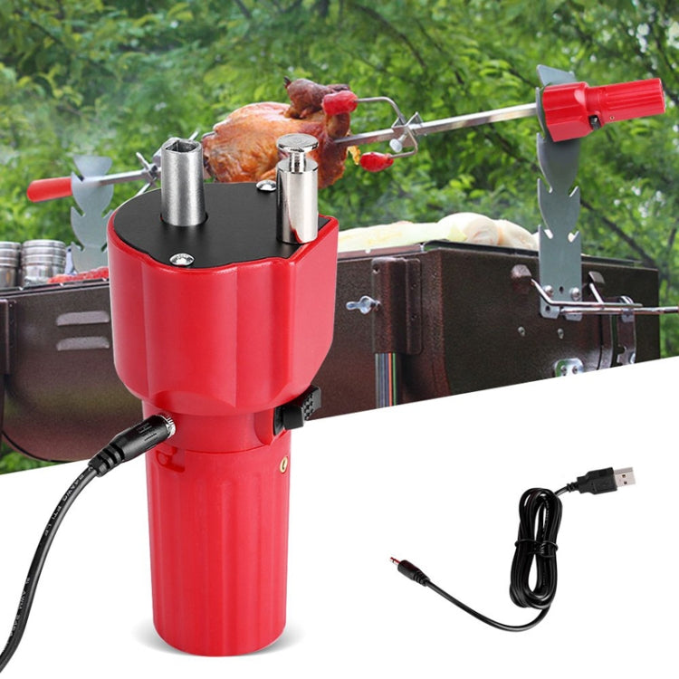 Outdoor Picnic Grill Rotary Motor Barbecue Motor Bracket Accessories With USB Wire Reluova