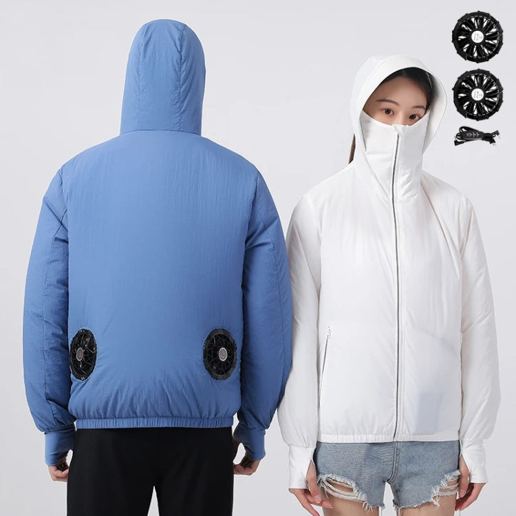 Men Summer Cooling Air-Conditioning Clothes Jacket Include 2 5V Portable Fans My Store