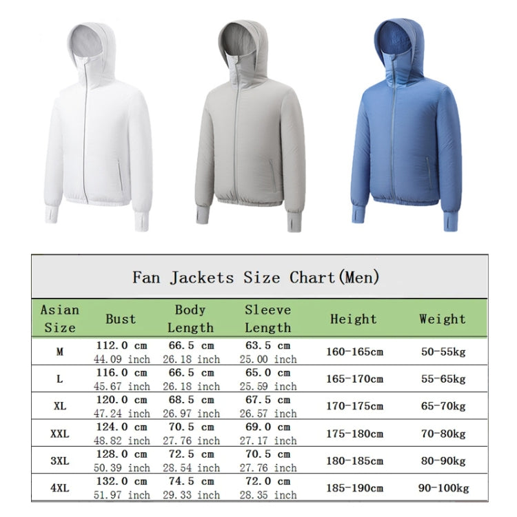 Men Summer Cooling Air-Conditioning Clothes Jacket Include 2 5V Portable Fans My Store