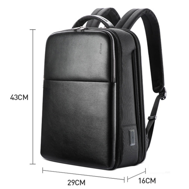 Bopai 61-18911 Large Capacity Waterproof Travel Laptop Backpack With USB+Type-C Port