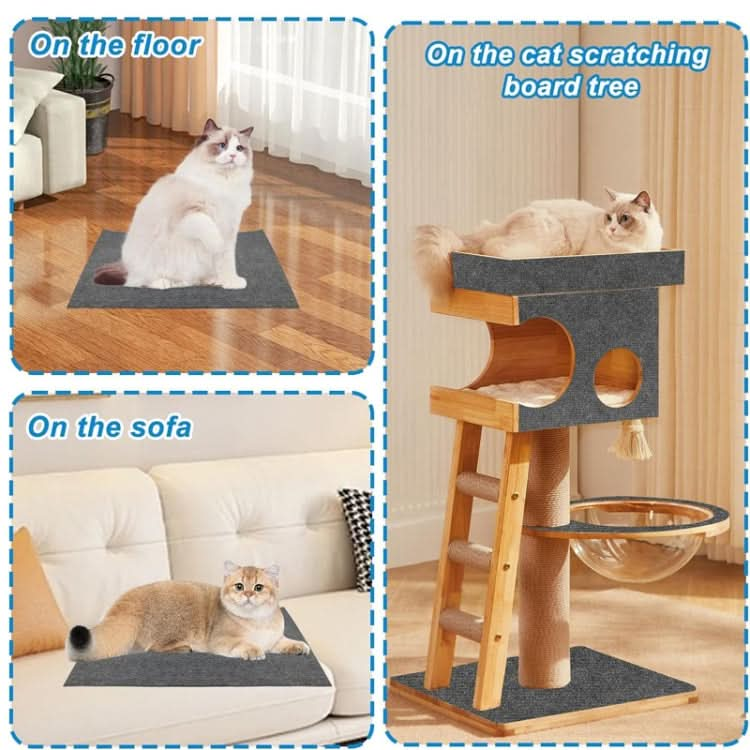 Trimmable Self-Adhesive Cat Scratching Mat DIY Climbing Cat Scratcher - Reluova