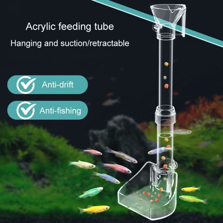 Fish Tank Feeding Tube Acrylic Feeder Small Fish Feeding Tube - Reluova