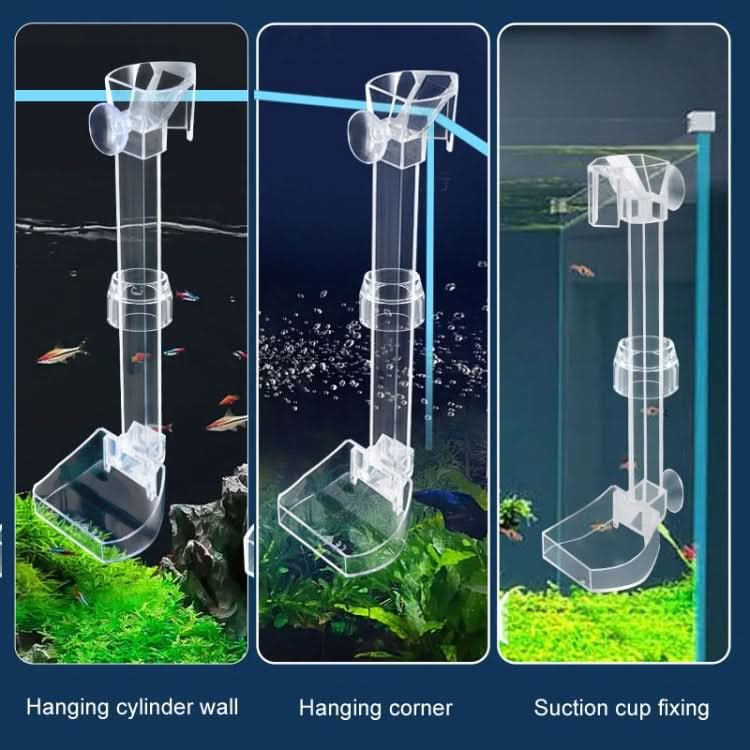 Fish Tank Feeding Tube Acrylic Feeder Small Fish Feeding Tube - Reluova