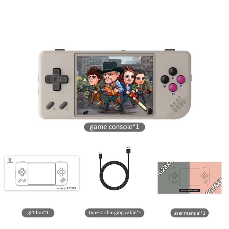 ANBERNIC RG28XX Retro Handheld Game Console 2.83-Inch IPS Screen Linux OS Reluova