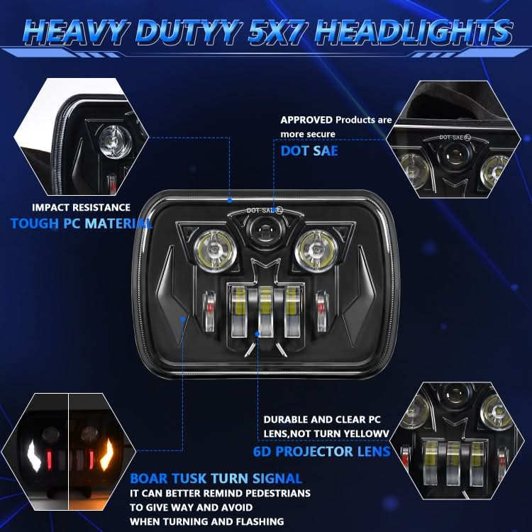 7-Inch Mechanic Car Modified Headlights For Wrangler ÎҵÄÉ̵ê