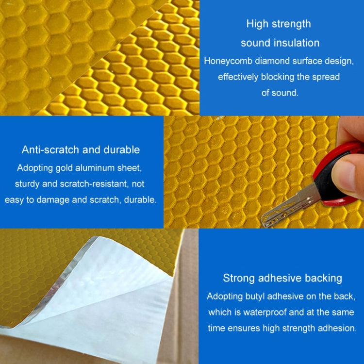 Sewer Pipe Self-Adhesive Soundproofing Damping Sheet Car Acoustic Panel My Store