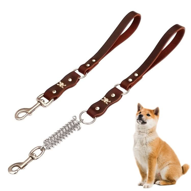 Leather Dog Leash Pet Tow Rope Chain - Reluova