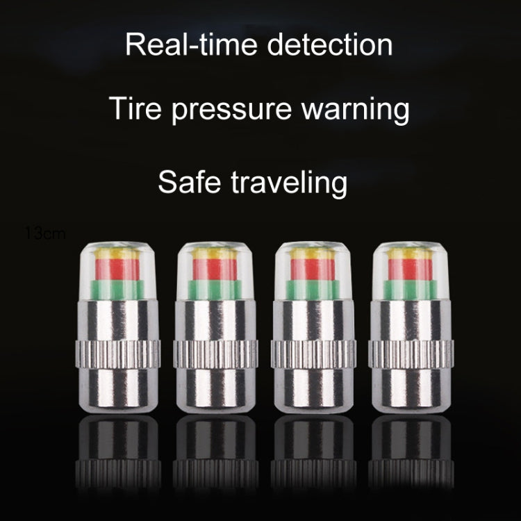 4pcs /Set Vehicle Tire Valve Caps High Precision Tire Pressure Monitoring Warning Cap