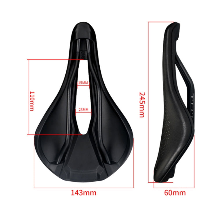 TOSEEK Bicycle Wide Seat Cushion Shock Absorption Comfortable Saddle Reluova