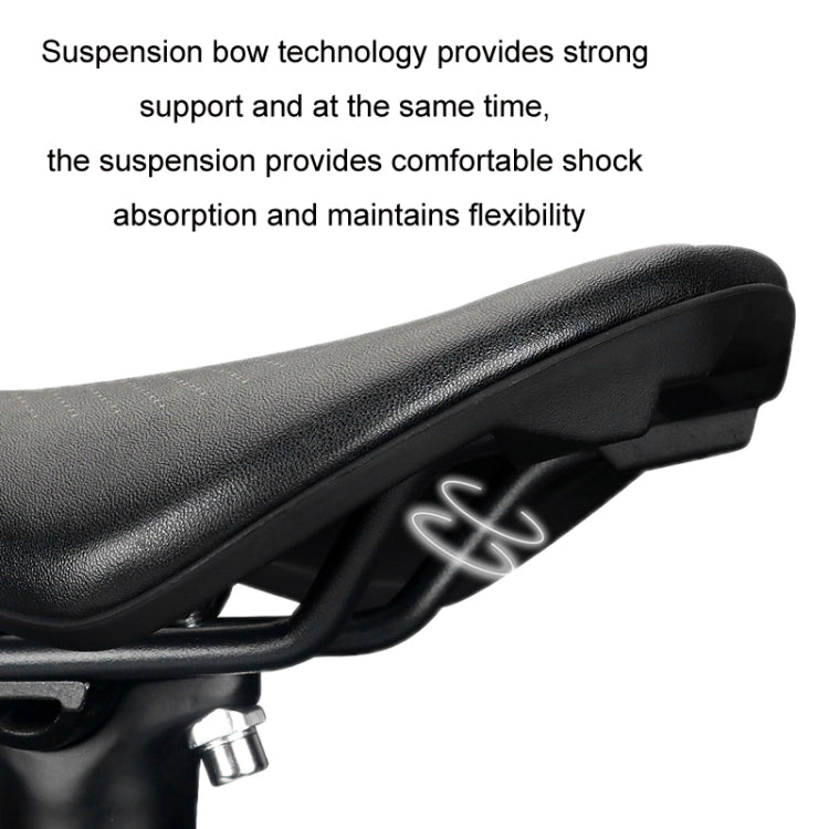 TOSEEK Bicycle Wide Seat Cushion Shock Absorption Comfortable Saddle Reluova