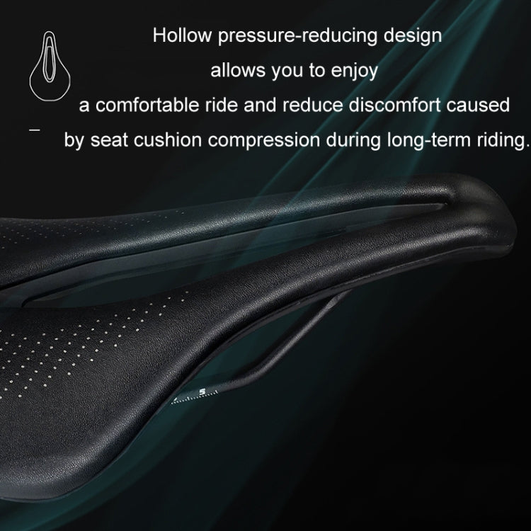 TOSEEK Bicycle Wide Seat Cushion Shock Absorption Comfortable Saddle Reluova