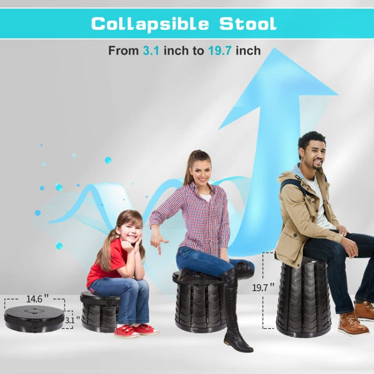 Car Outdoor Multifunctional Retractable Thickened Folding Stool Portable Toilet Reluova