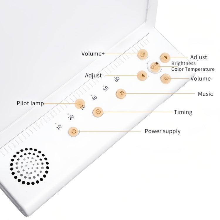 SAD White Noise Phototherapy Lamp Smart Emotional Night Light Music Decompression Therapy Light My Store