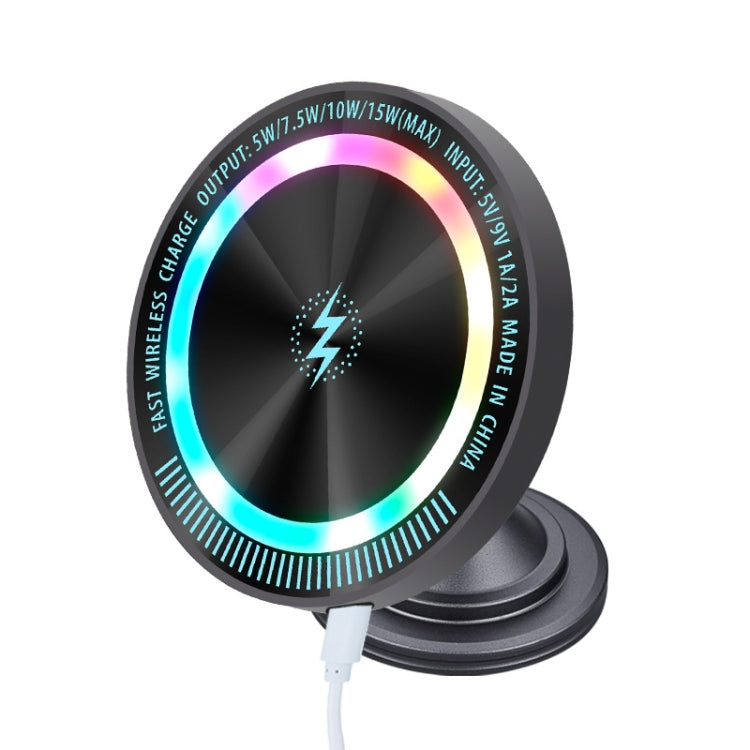 Magsafe 15W Magnetic Colorful Light Wireless Charging Mobile Phone Holder ÎҵÄÉ̵ê