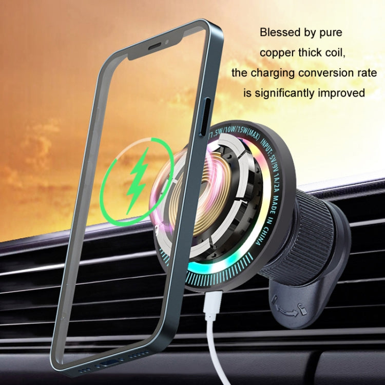 Magsafe 15W Magnetic Colorful Light Wireless Charging Mobile Phone Holder ÎҵÄÉ̵ê