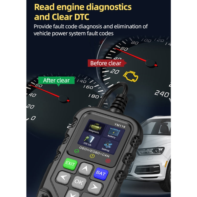 Car Engine Fault Error Code Detection Battery Detector