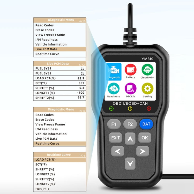 OBD Automobile Engine Battery Voltage Life Detector