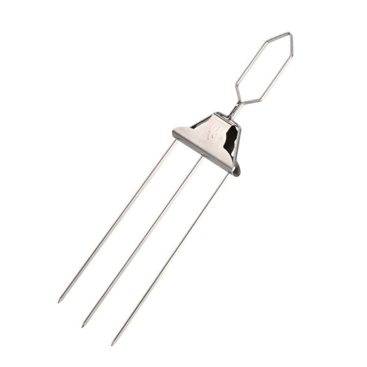 Stainless Steel BBQ Skewers Semi-Automatic Barbecue Fork Reluova