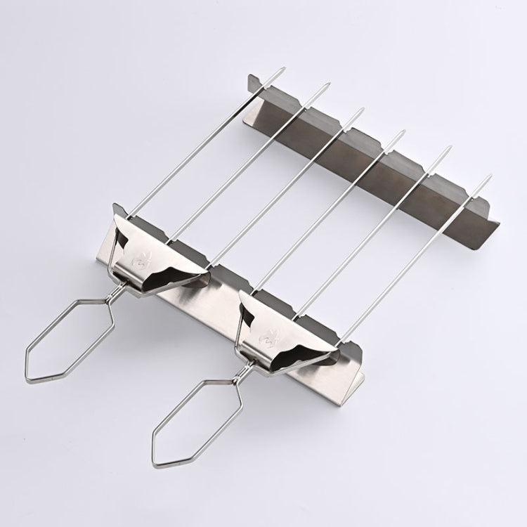 Stainless Steel BBQ Skewers Semi-Automatic Barbecue Fork Reluova