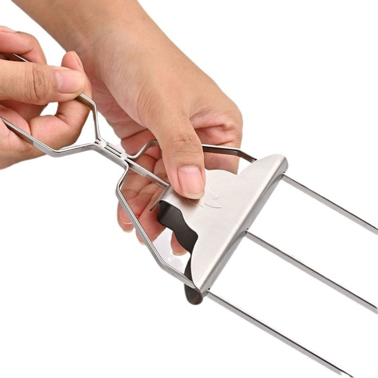 Stainless Steel BBQ Skewers Semi-Automatic Barbecue Fork Reluova