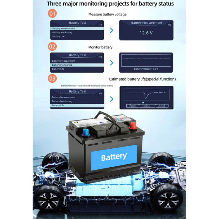 OBD Car Engine Battery Clear Fault Code Detector