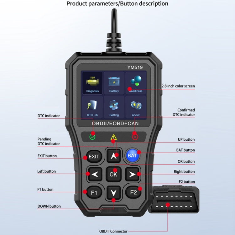 OBD Car Engine Battery Clear Fault Code Detector ÎҵÄÉ̵ê