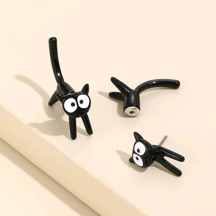 1pair Cute Cats Simple Ear Studs Ladies Detachable Earrings-Reluova