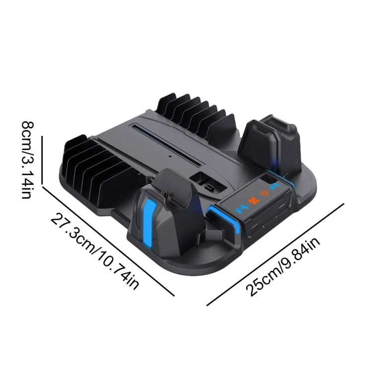 For Sony PS5 Slim PGTECH GP-521 Handle Charging Base Host Cooling Rack With Disc Rack Reluova