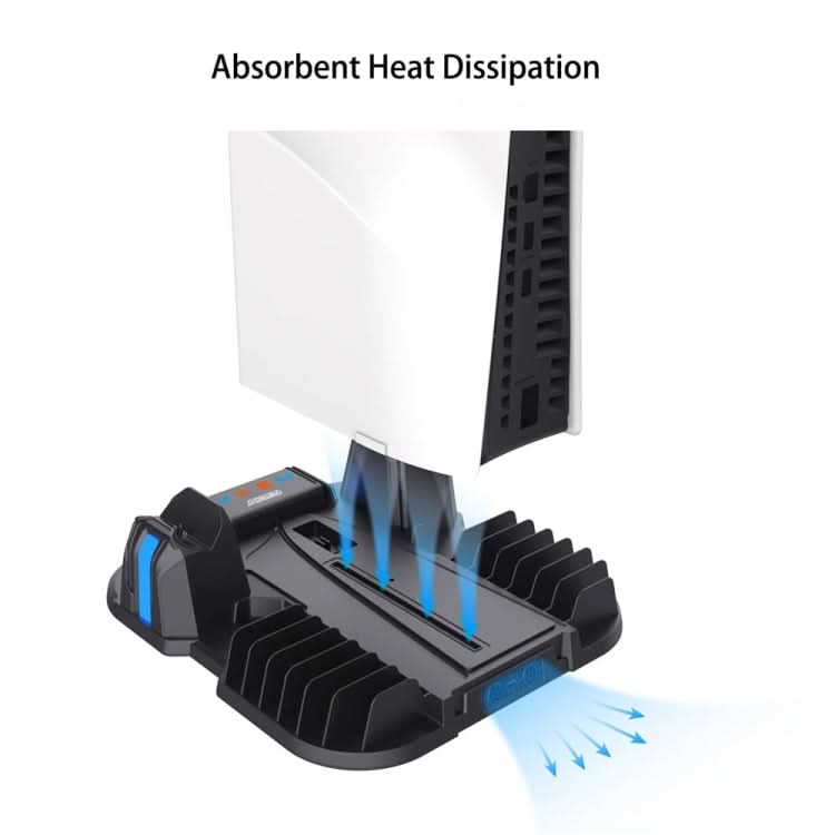 For Sony PS5 Slim PGTECH GP-521 Handle Charging Base Host Cooling Rack With Disc Rack Reluova