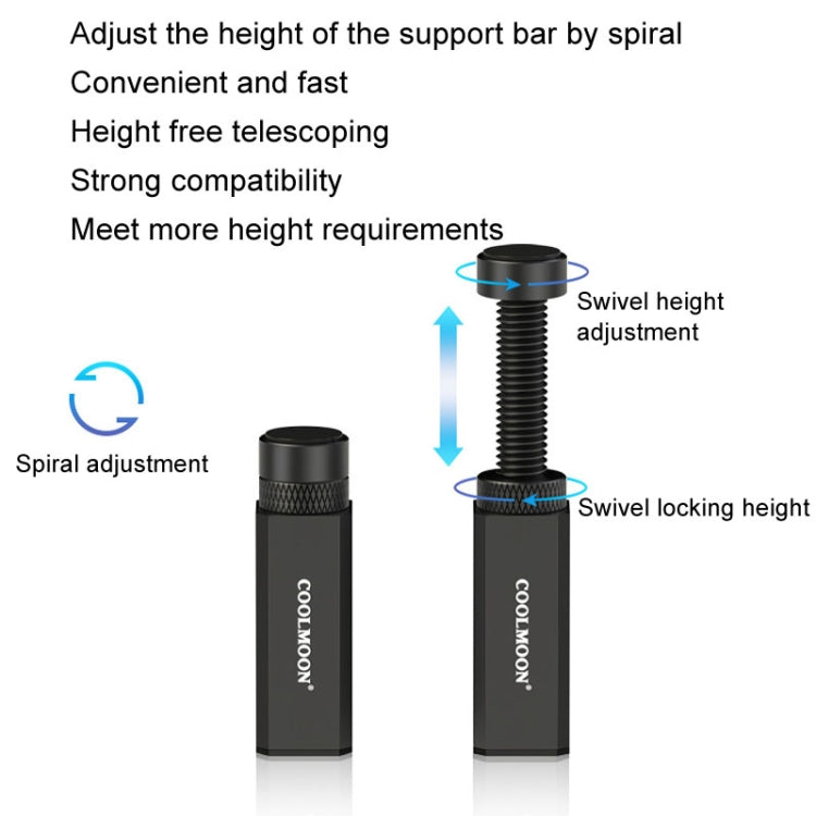 COOLMOON Graphics Card Stand Desktop Computer Graphics Card Vertical Top Support Bracket Screw Telescopic Support Rods My Store